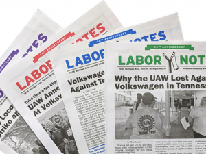 Labor Notes magazine covers