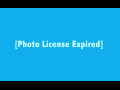 A blue box shows with the notation: “Photo license expired”