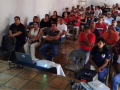 Miembros de SINTTIA se reunieron para una discusión sobre el sector automotriz. Foto: SINTTIA